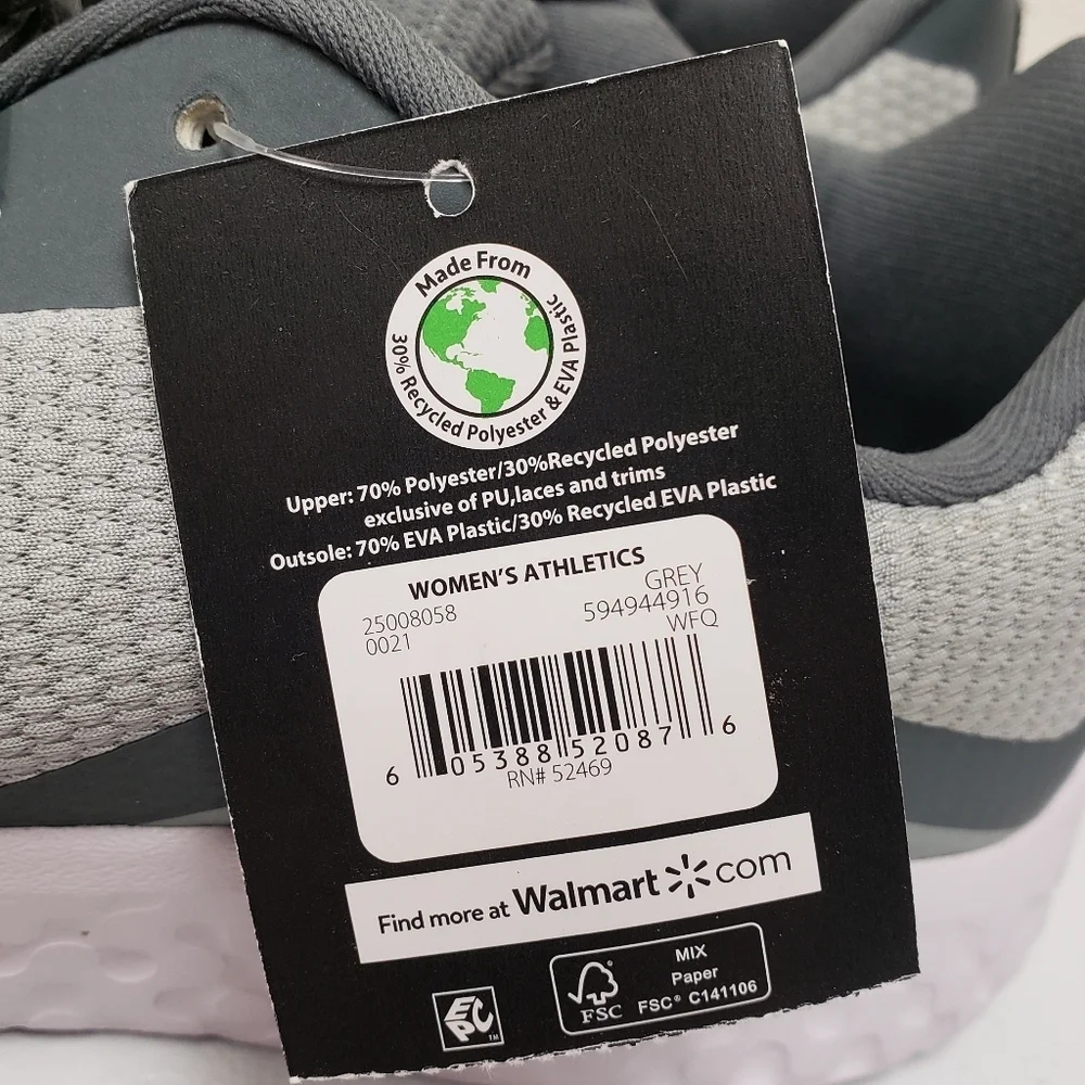 Athletic Works Womens Memory Foam Sneakers Shoes Size 10 - Picture 8 of 9